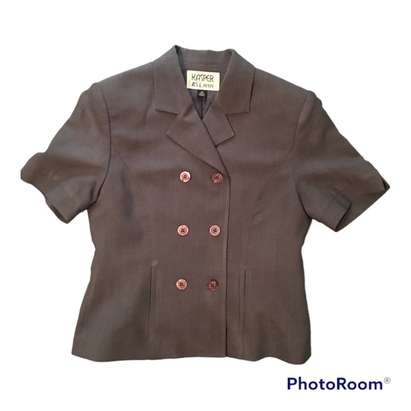 Kasper ASL Petite Vintage Double Breasted Suit in Size 2P - Picture 5 of 13